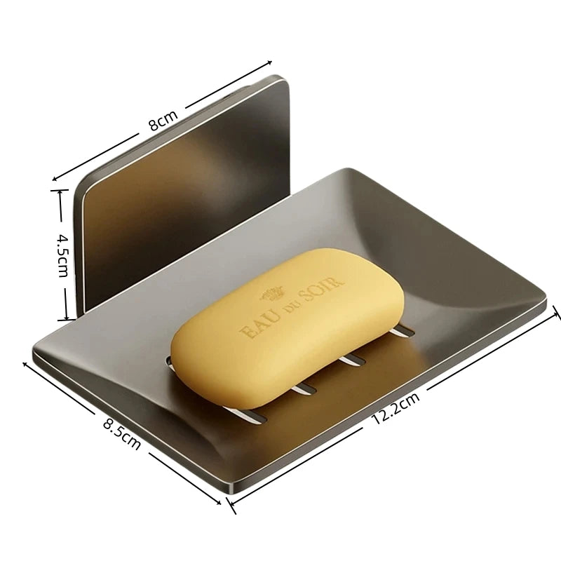 Wall-Mounted Self-Draining Soap Holder