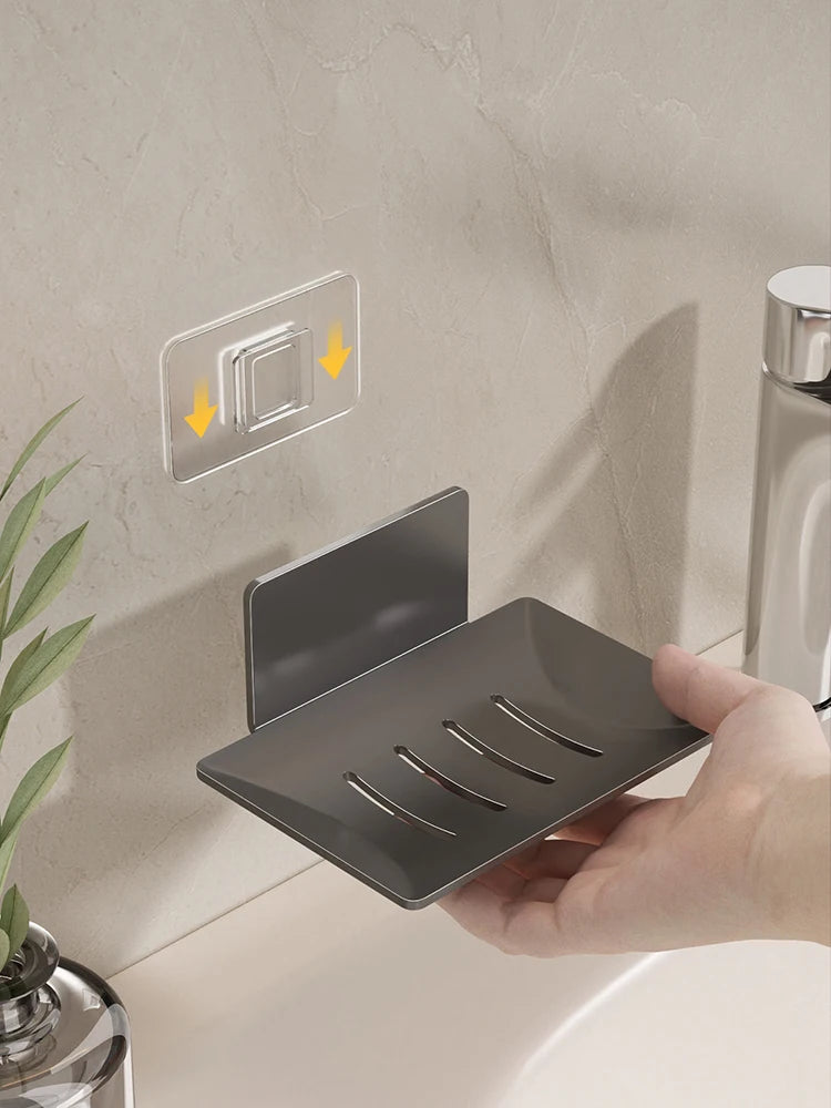 Wall-Mounted Self-Draining Soap Holder