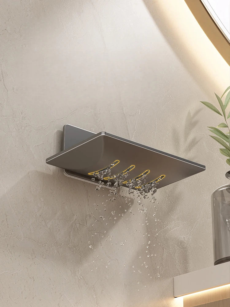 Wall-Mounted Self-Draining Soap Holder