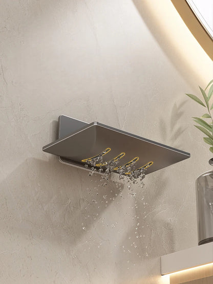 Wall-Mounted Self-Draining Soap Holder